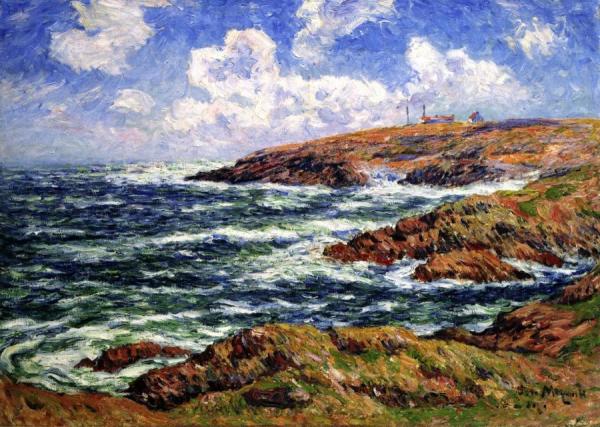 The Semaphore Station, Coast Of Brittany by Henry Moret