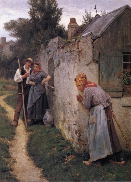 Approaching Storm by Henry Mosler Oil Painting Reproductions