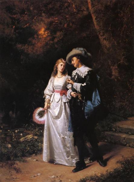 Courtship by Henry Mosler