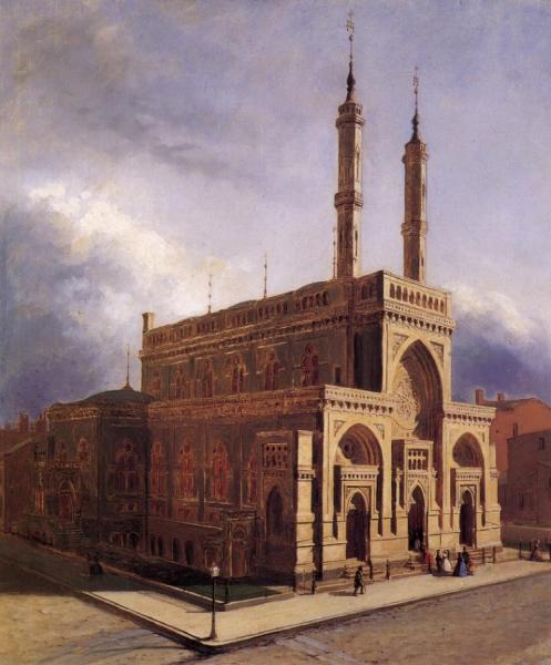 Plum Street Temple by Henry Mosler