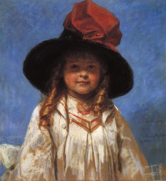 Portrait Of Agnes by Henry Mosler
