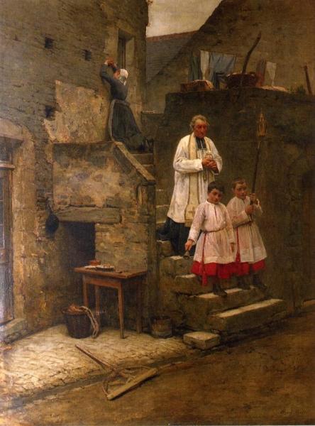 The Last Sacraments by Henry Mosler