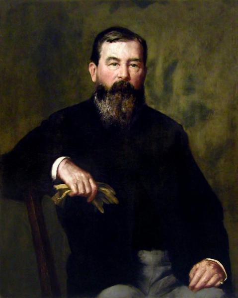 Portrait Of A Bearded Gentleman by Henry Oliver Walker