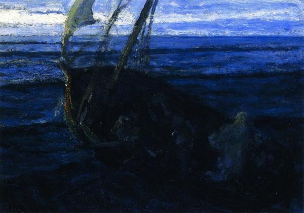 Christ And His Desciples On The Sea Of Galilee by Henry Ossawa Tanner