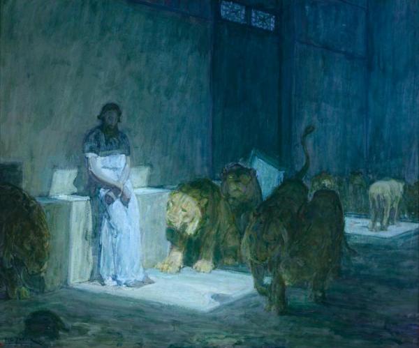 Daniel In The Lions' Den by Henry Ossawa Tanner Oil Painting Reproductions