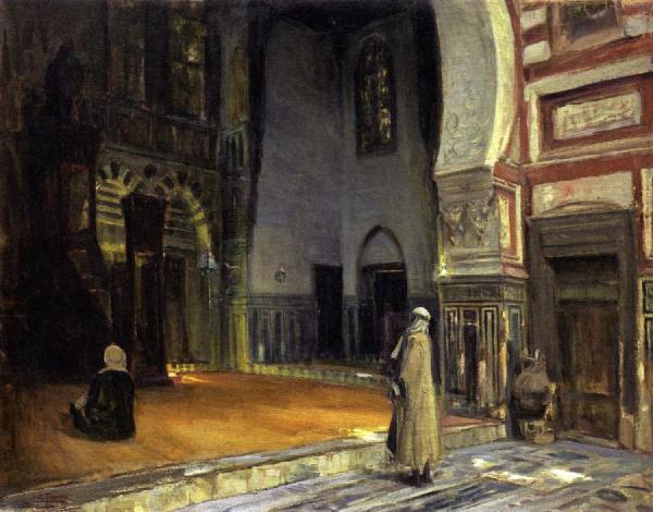 Interior Of A Mosque, Cairo by Henry Ossawa Tanner