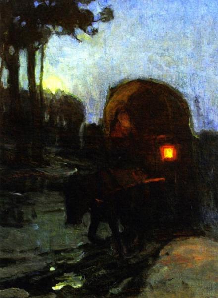Return At Night From The Market by Henry Ossawa Tanner