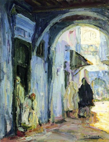 Street In Tangier by Henry Ossawa Tanner Oil Painting Reproductions