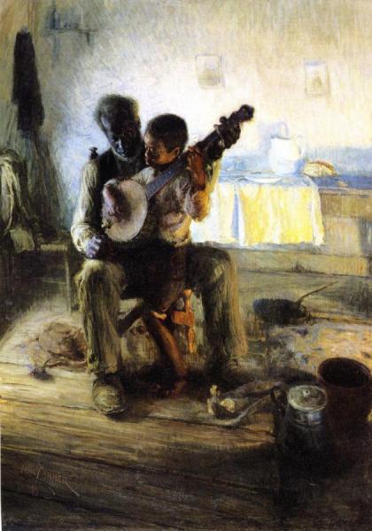 The Banjo Lesson by Henry Ossawa Tanner Oil Painting Reproductions