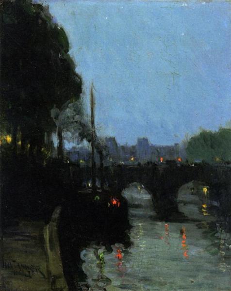 The Seine - Evening by Henry Ossawa Tanner Oil Painting Reproductions