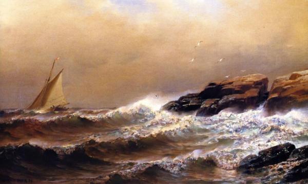 Surf Off The Manchester Coast by Henry Pember Smith