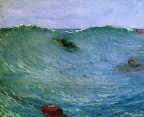 Swimmers by Henry Prellwitz Oil Painting Reproductions