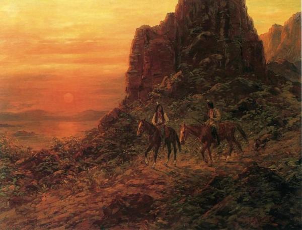 Apaches Scouting by Henry Raschen