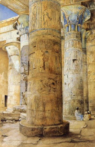 Hall Of Columns, Philae by Henry Roderick Newman