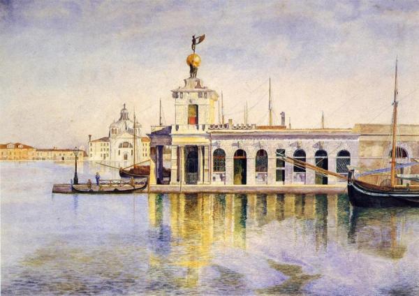 Ladogana, Venice by Henry Roderick Newman Oil Painting Reproductions