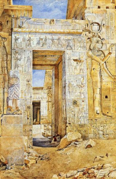 Portal Of Nectanebus, Philae by Henry Roderick Newman