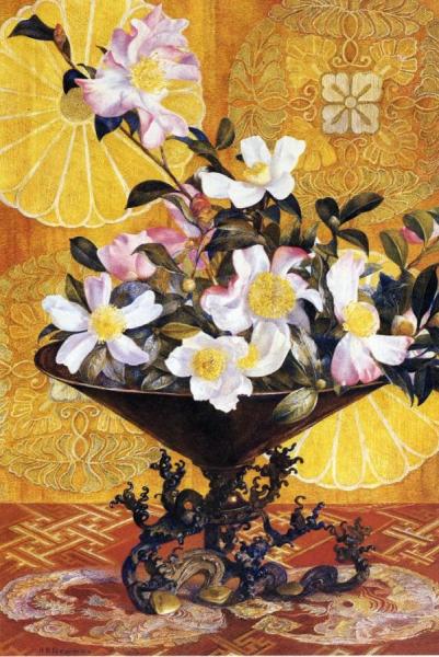 Sazanqua, Wild Tea: Yokohama by Henry Roderick Newman