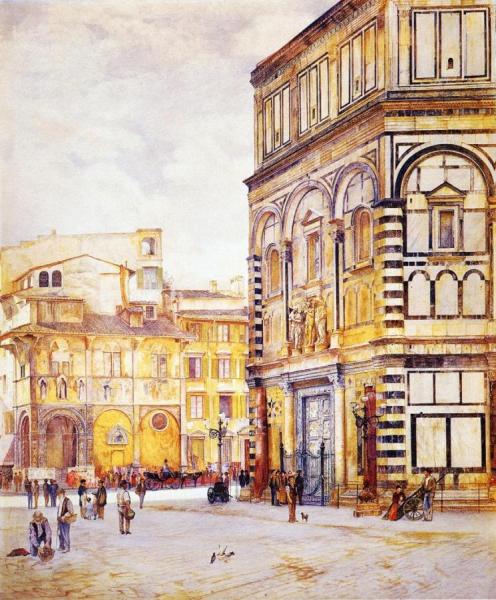 The Baptistery Of San Giovanni by Henry Roderick Newman