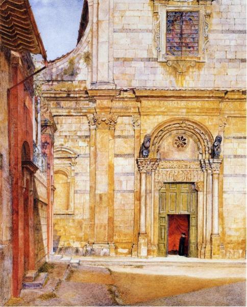 The Church Of San Giovanni, Lucca by Henry Roderick Newman Oil Painting Reproductions