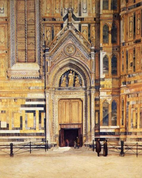 The South Door Of The Duomo by Henry Roderick Newman