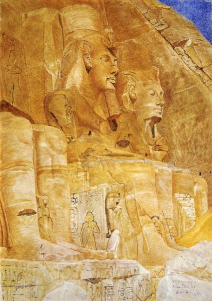 Henry Roderick Newman The Third And Fourth Figures At Abu Simbel