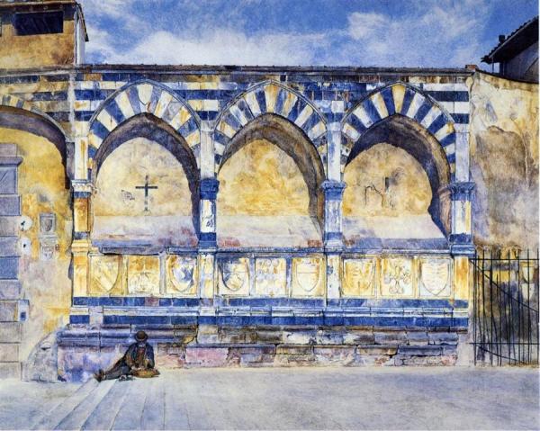 The Three Arches Of Santa Maria Novella by Henry Roderick Newman