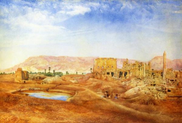 View At Karnak, Egypt by Henry Roderick Newman Oil Painting Reproductions