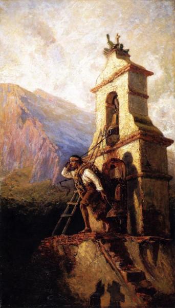 Toll For Sunrise Mass, Pala Mission by Henry Sandham Oil Painting Reproductions