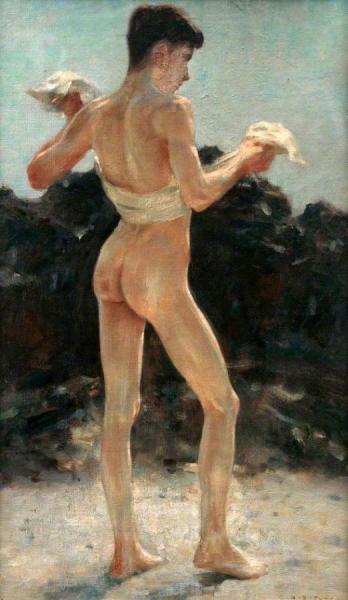 After The Bathe by Henry Scott Tuke