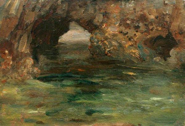 Archway In Rock Pool by Henry Scott Tuke