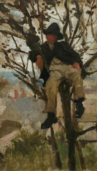 Boy In Tree by Henry Scott Tuke