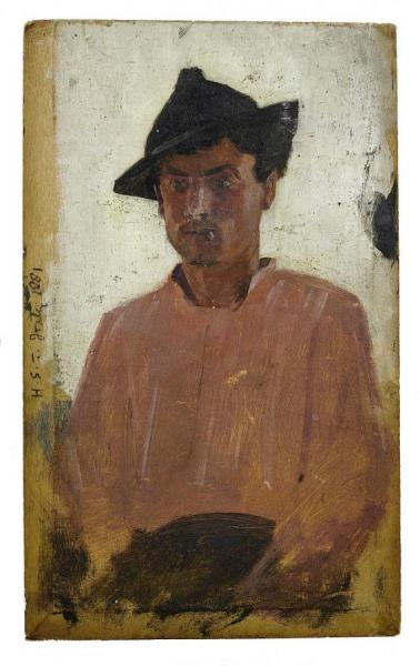 Italian Man With Hat by Henry Scott Tuke
