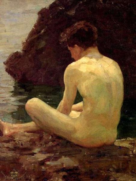 July Sun by Henry Scott Tuke