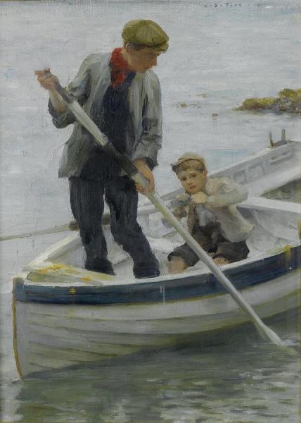 Keeping Her Off by Henry Scott Tuke