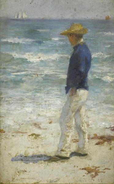 Looking Out To Sea by Henry Scott Tuke