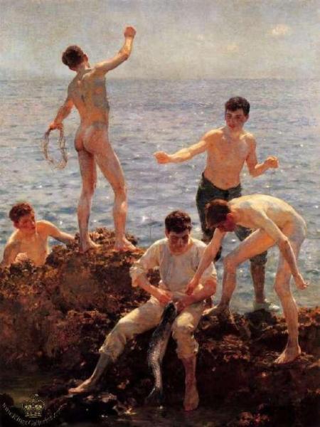 Lovers Of The Sun by Henry Scott Tuke