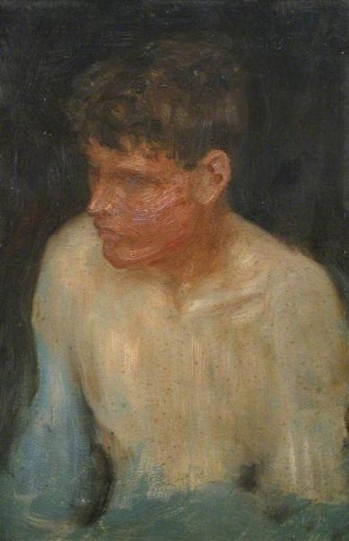 Portrait Of A Boy by Henry Scott Tuke