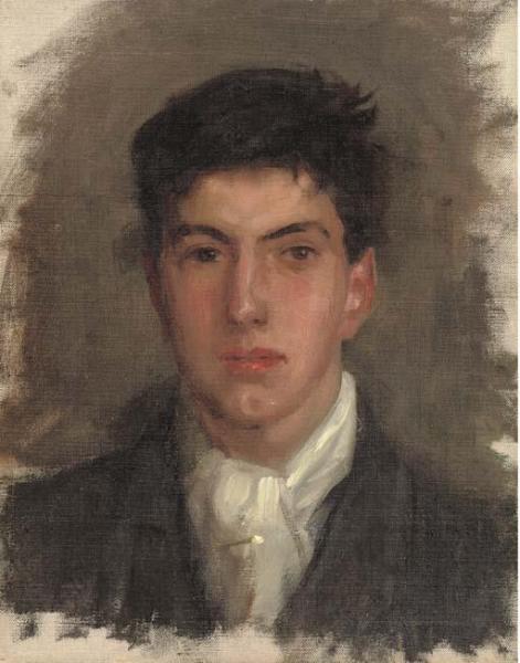 Portrait Of Johnny Jackett by Henry Scott Tuke
