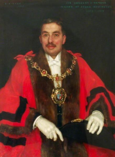 Sir Herbert John Ormond, Mayor Of Stoke Newington by Henry Scott Tuke