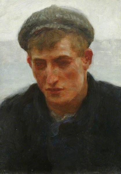 Sketch For 'summer Evening' by Henry Scott Tuke Oil Painting Reproductions