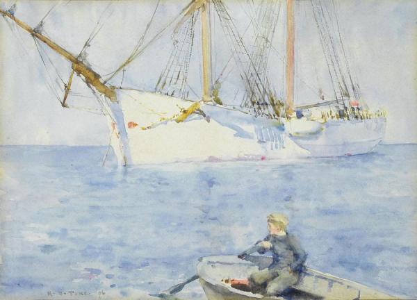 Sunset Effect by Henry Scott Tuke