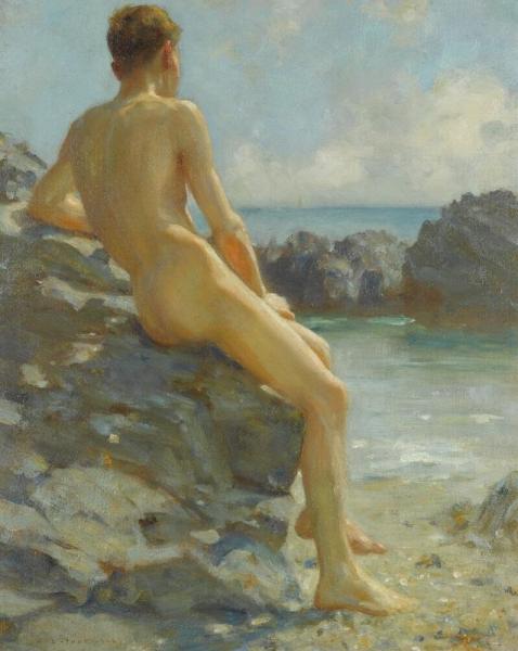 The Bather by Henry Scott Tuke