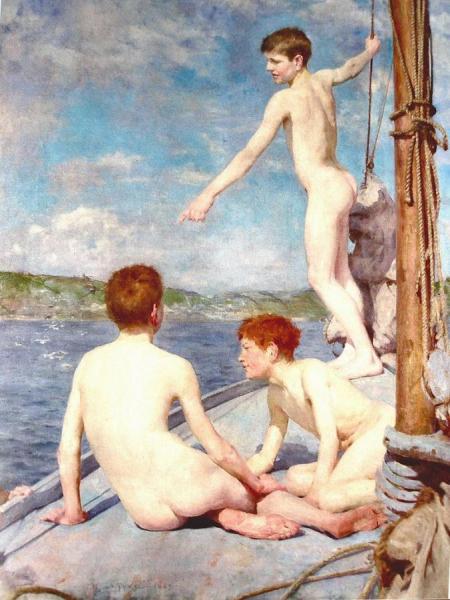 The Bathers by Henry Scott Tuke