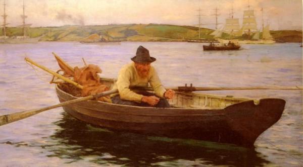 The Fisherman by Henry Scott Tuke Oil Painting Reproductions