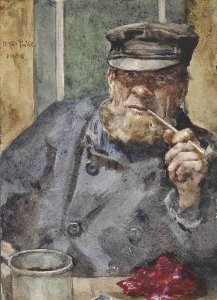 The Old Sea Dog by Henry Scott Tuke