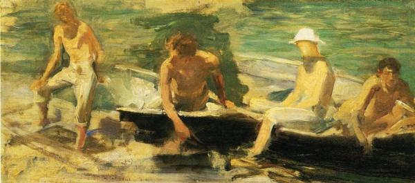 The Rowing Party by Henry Scott Tuke