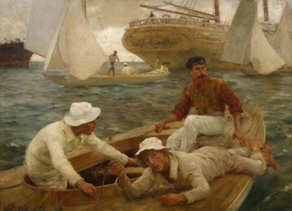 The Run Home by Henry Scott Tuke