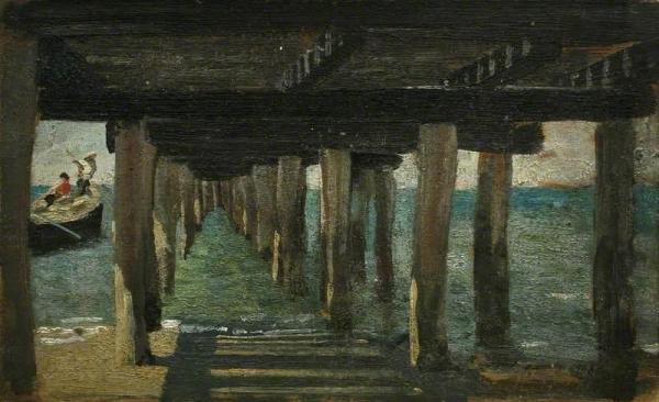Under The Jetty by Henry Scott Tuke