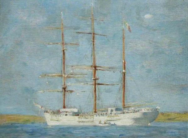 White Barque by Henry Scott Tuke