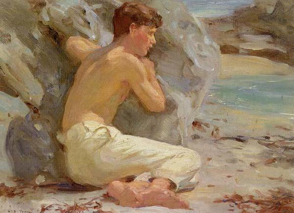 Youth In White Trousers by Henry Scott Tuke
